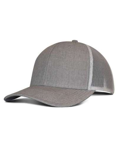 Fahrenheit F211 Heathered Cotton Polyester Trucker Hat