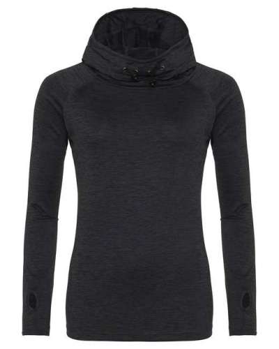 Just Hoods By AWDis JCA038 Ladies' Cool Cowl-Neck Long-Sleeve T-Shirt