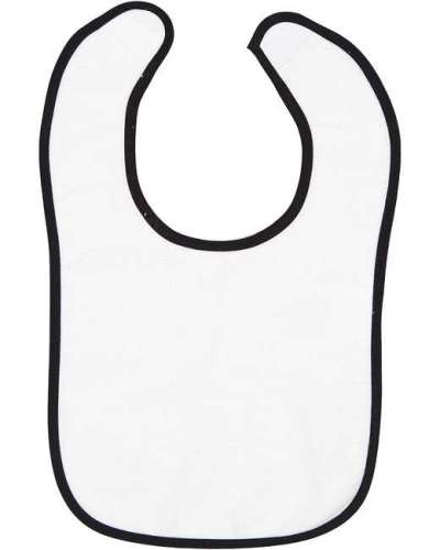 Rabbit Skins 1003 Infant Contrast Trim Terry Bib