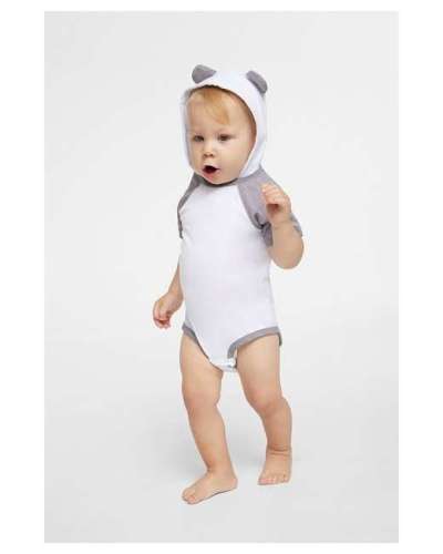 Rabbit Skins 4417 Infant Character Hooded Bodysuit with Ears