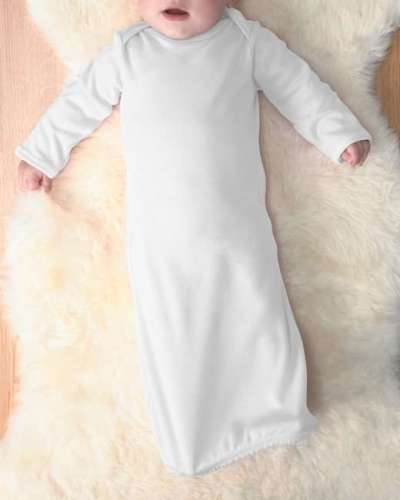 Rabbit Skins 4406 Infant Baby Rib Layette Sleeper