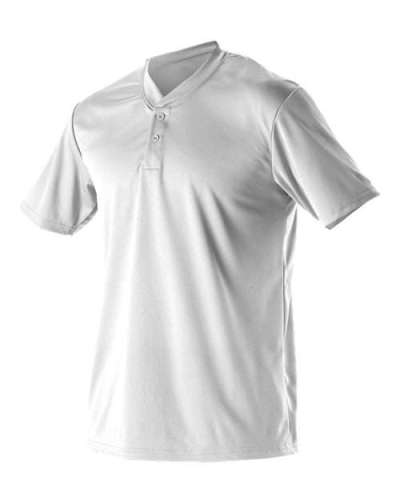 Alleson Athletic 522MM Baseball Two Button Henley Jersey