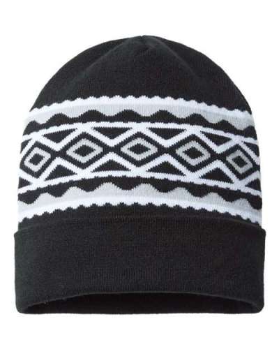 CAP AMERICA RKD12 USA- Made Diamond Cuffed Beanie