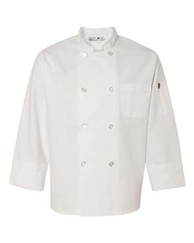 Chef Designs 0413 Button Chef Coat with Thermometer Pocket