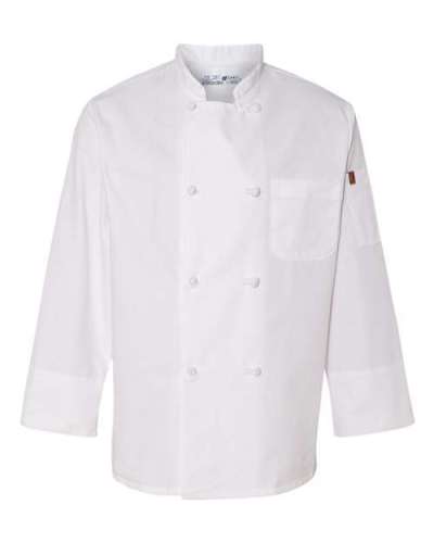 Chef Designs 0414 Eight Knot Button Chef Coat with Thermometer Pocket