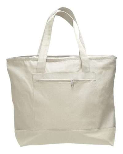 Q-Tees Q1300 19L Zippered Tote