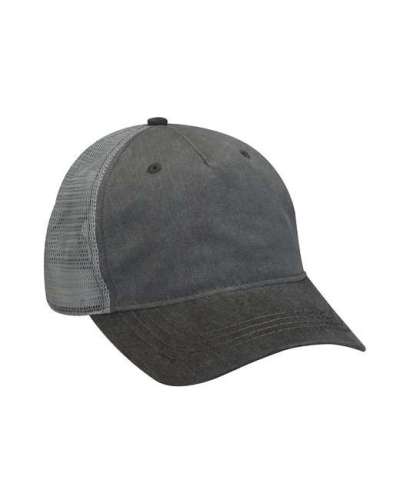 Adams EN102 Pigment-Dyed Twill & Mesh Trucker Cap