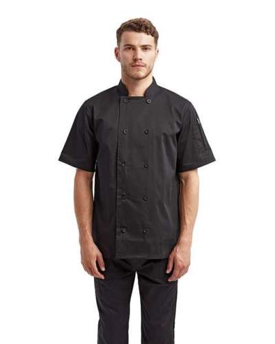 Artisan Collection by Reprime RP656 Unisex Short-Sleeve Recycled Chef's Coat