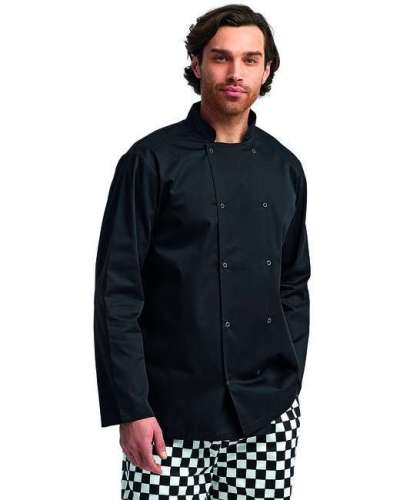 Artisan Collection by Reprime RP665 Unisex Studded Front Long-Sleeve Chef's Jacket