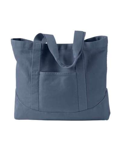 Authentic Pigment 1904 Pigment-Dyed Large Canvas Tote