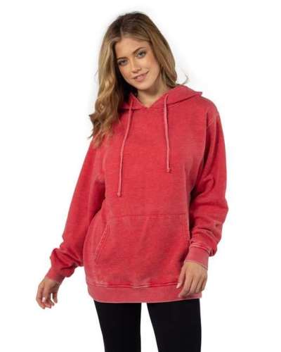 chicka-d 482 Ladies' Burnout Everybody Hooded Sweatshirt