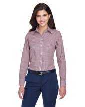 Devon & Jones D640W Ladies' Ladies' Crown Collection Gingham Check Woven Shirt