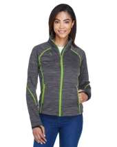 North End 78697 Ladies' Flux M?lange Bonded Fleece Jacket