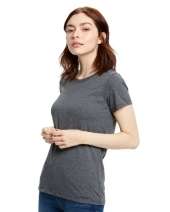 US Blanks US100R Ladies' Short-Sleeve Recover Yarn Crewneck