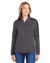 CORE365 CE404W Ladies' Market Snag Protect Mesh Colorblock Quarter zip