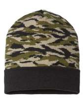 CAP AMERICA RKC12 USA-Made Camo Cuffed Beanie