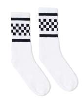 SOCCO SC300 USA-Made Checkered Crew Socks