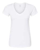 Tultex 214 Women's Fine Jersey V-Neck T-Shirt